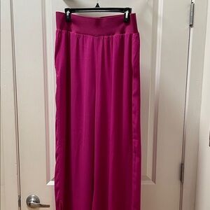 Banana Republic Fuchsia Wide Leg Pants